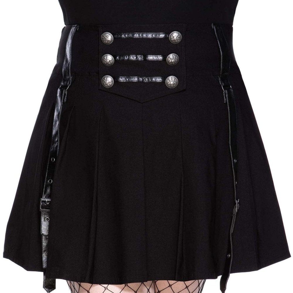 Killstar Dark Academy Mini Skirt 3XL